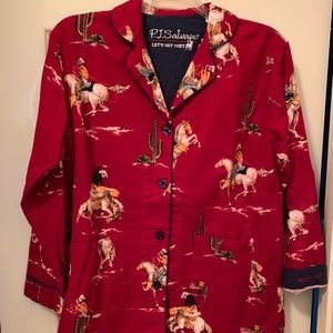 🤠 NWT P.J. Salvage Flannel Cowboy Themed PJs